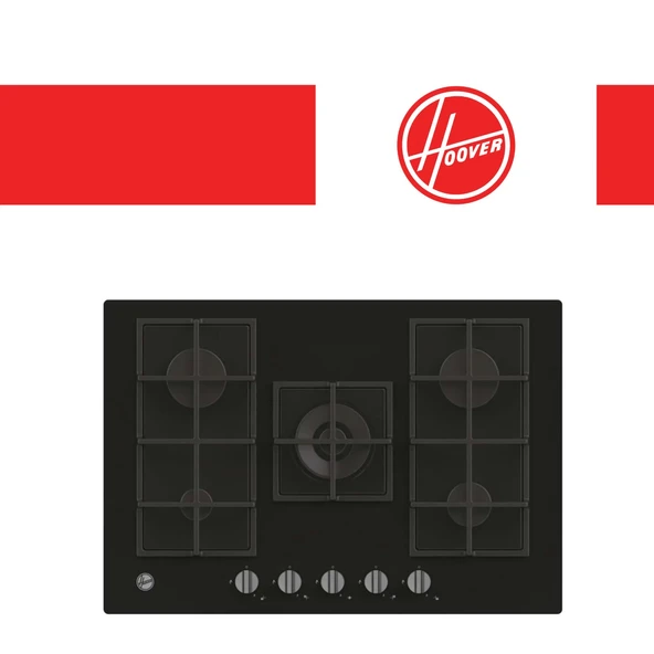 Hoover Milora Ankastre Set ( HOT3051BI/E Siyah Fırın + HVG74K3B 75 cm Ocak + HDG6C2GWTK Beyaz) - 4