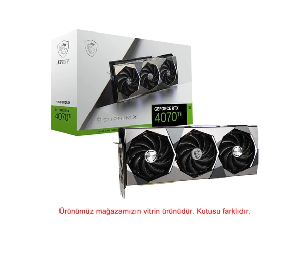 MSI RTX 4070 TI Suprim X 12G 192 Bit GDDR6X 12 GB Ekran Kartı
