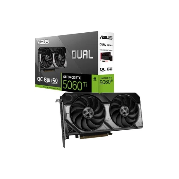 ASUS DUAL-RTX5060TI-O8G 8Gb 128Bit GDDR7 1xHDMI 3xDP GAMING Ekran Kartı