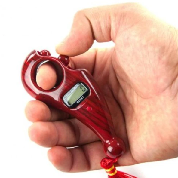 Tesbih Model Dijital Zikirmatik Parmak Geçirmeli Sayar Ekranlı Sessiz ve Pratik Zikir Sayacı Kolay Kullanımlı Hafif ve Taşınabilir İbadet Yardımcısı - Resim 5