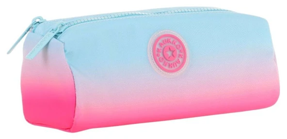 Kaukko İki Bölmeli Kız Çocuk Okul Kalem Çantası - Mavi Pembe - K2708 ürün görseli