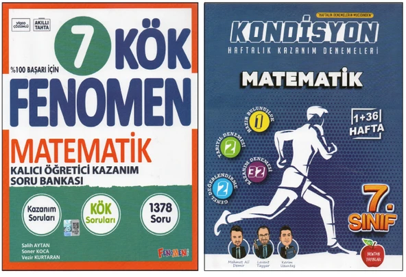 FENOMEN 7. SINIF 7B+NEWTON KONDİSYON MATEMATİK (2 KİTAP)