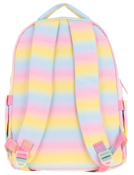 Kaukko Kids Simli Pullu Love Baskılı Kız Çocuk Dört Bölmeli Okul Çantası - L5214 - Resim 3