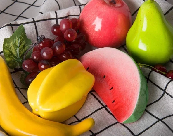 20li Set Yapay Meyve Paketi Karışık Dekoratif Meyveler - Resim 3