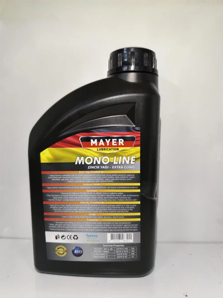 Mayer Lubrıcatıon Mono Lıne Motorlu Testere Zicir Yağı 1L - Resim 3