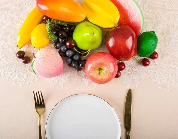 20li Set Yapay Meyve Paketi Karışık Dekoratif Meyveler - Resim 2