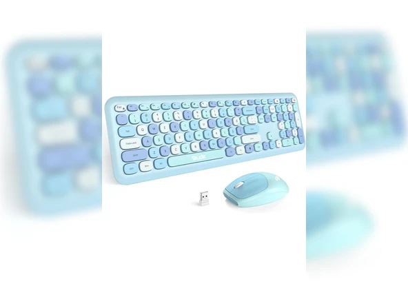 Studz M600 Mavi Kablosuz Klavye Mouse Seti - 2