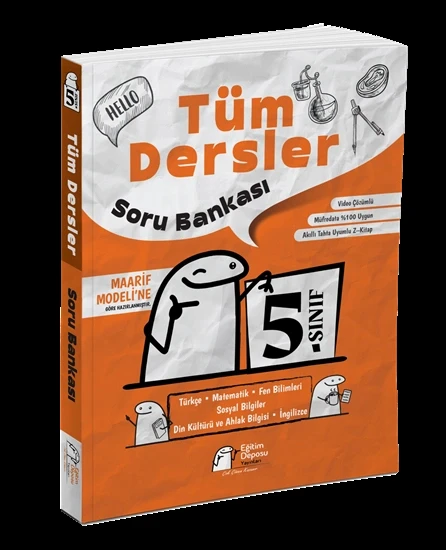 5. Sınıf Tüm Dersler Soru Bankası Eğitim Deposu Yayınları ürün görseli