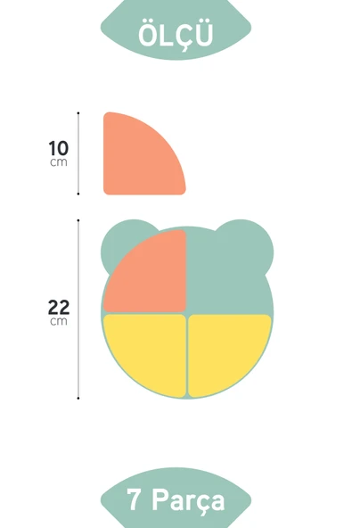 İronika Kitty 7 Parça Kedicik Model Çocuk Bebek Çatal Kaşık Tabak Yemek Beslenme Seti Mama Tabağı - Kahve - 4