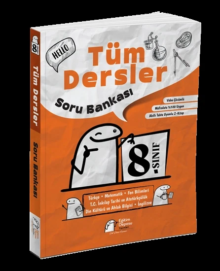 8. Sınıf Tüm Dersler Soru Bankası Eğitim Deposu Yayınları ürün görseli