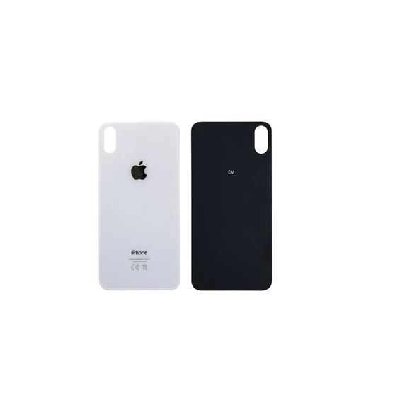 Uyumlu İphone Xs Max Arka Kapak Lazer Kesim ( Pil Kapağı )  Cam - - Beyaz ürün görseli