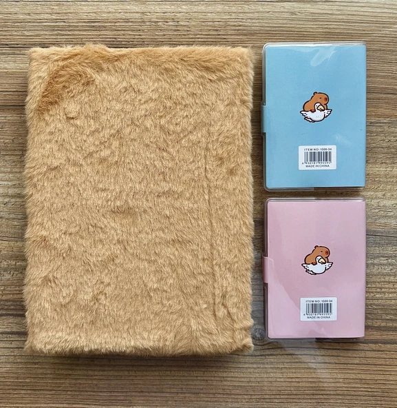 Capybara Kapibara Figürlü 80 Yaprak Çizgili Defter ve 2 Adet Capybara Kapibara Figürlü Not Defteri - 2