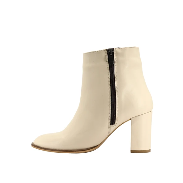 Albini 2610668 Hakiki Deri Kadın Topuklu  Bot - Resim 4