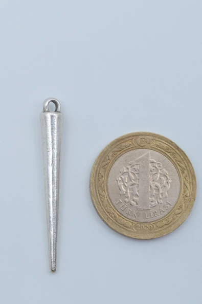 Çubuk Gümüş Kaplama Deri İp Kolye - Resim 4