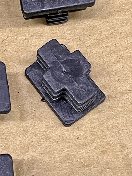 10 adet Sehpa tabure sandalye masa şezlong pabucu 30x20 mm Masa Ayakları Siyah - 4