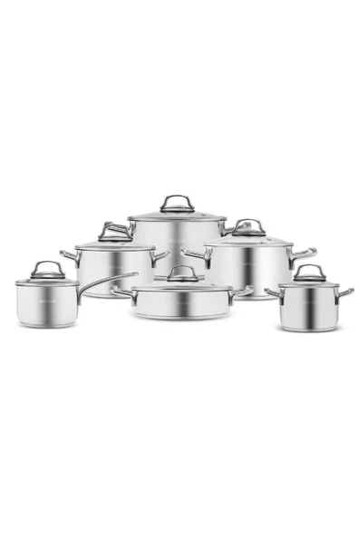 Olympia Indüksiyon Tabanlı 12 Parça Çelik Çeyiz Tencere Seti