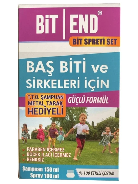 Bitend Bit Şampuanı 150 ml - Bit Spreyi 100 ml Metal Tarak Hediyeli - 2