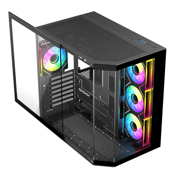 Eternal Pro X Aqua Siyah Oyuncu Kasası + 750W Güç Kaynağı (X EP75) - 3