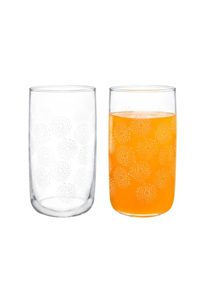 Musette-white Flowers 4'lü Meşrubat Bardağı Seti - 365 ml - Resim 2