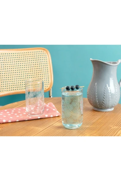 Musette-white Flowers 4'lü Meşrubat Bardağı Seti - 365 ml ürün görseli 1