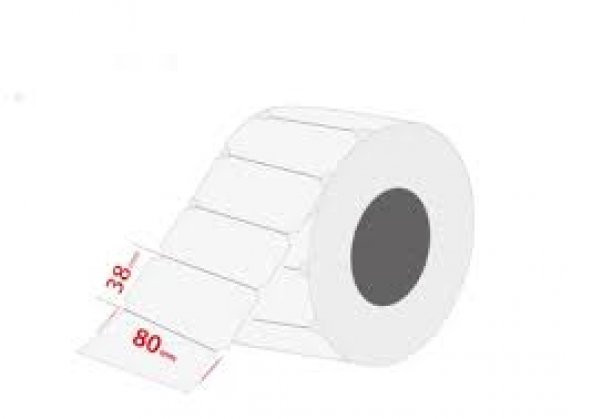 80X38 YATAY RAF ETİKETİ ORTADAN KENARDAN CELTEKLİ 350 SARIM - 4