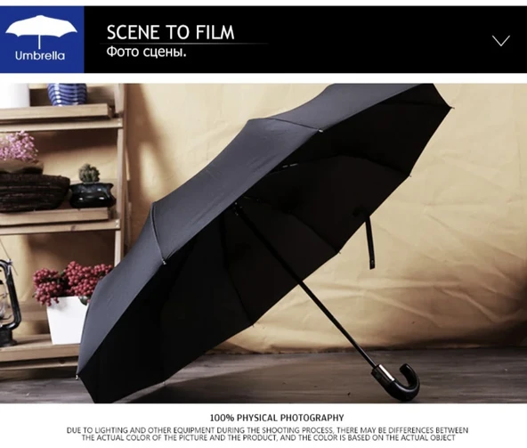 Marlux Tam Otamatik Erkek Şemsiye 10 Telli - Resim 4