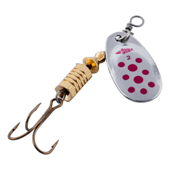 Döner Kaşık - Fishack GlideX - Silver Red - 5g - No:2 - Alabalık/Turna/Levrek Olta Kaşığı ürün görseli