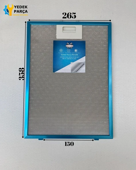 Balay: 3BC797XM | 265x358 mm | Aspiratör & Davlumbaz Tel Yağ Filtresi | Model: 00703451| 26,5x35,8 mm