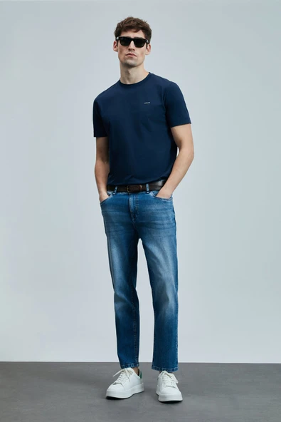 Lufian 111200204 Orlando Smart Jean Erkek Pantolon Slim Fit Erkek Kot Pantolon - Resim 6