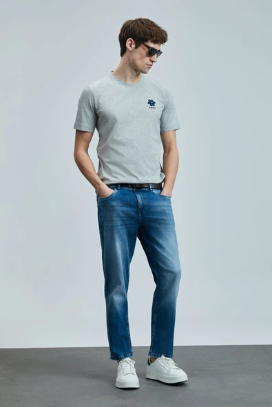 Lufian 111200204 Orlando Smart Jean Erkek Pantolon Slim Fit Erkek Kot Pantolon - Resim 10