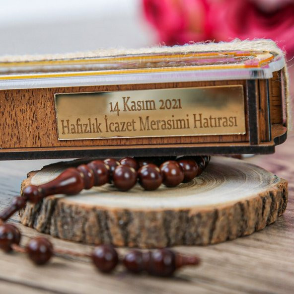 Kişiye Özel Ahşap Kutulu 33lü Tesbih 7-9 mm - 2