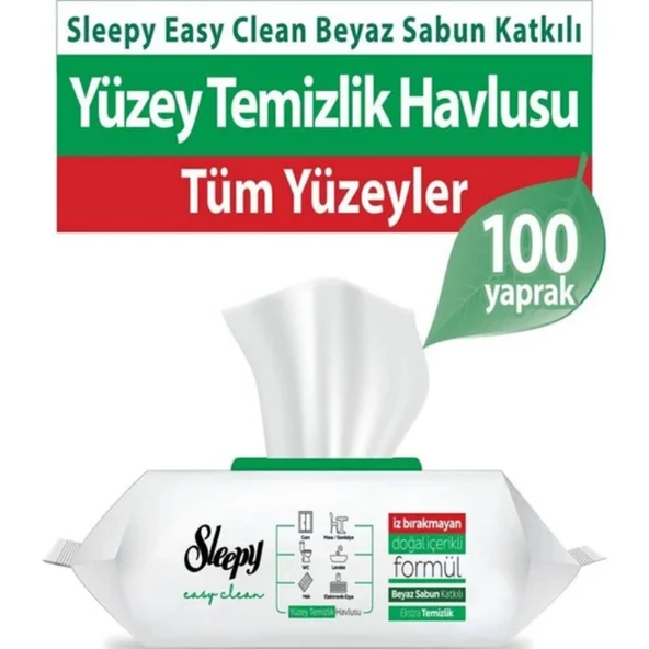 sleepy yüzey temizlik havlusu 100 lü 2 adet - 1