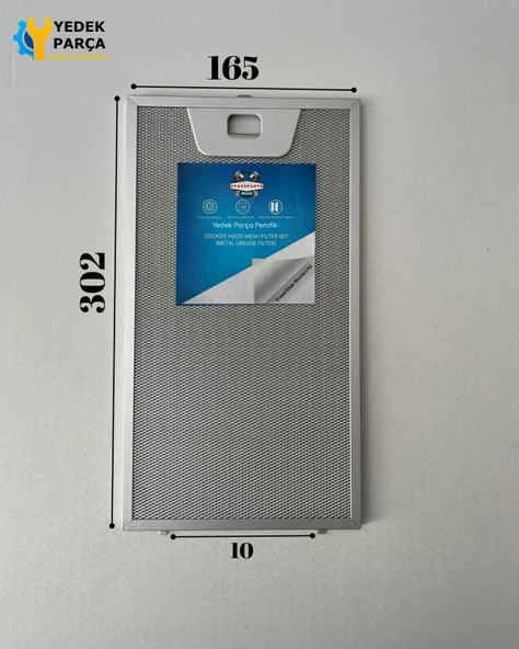 Bosch: DWK098G51 | 165x302 mm | Aspiratör & Davlumbaz Tel Yağ Filtresi | Model: 11004960 | 16,5x30,2 cm