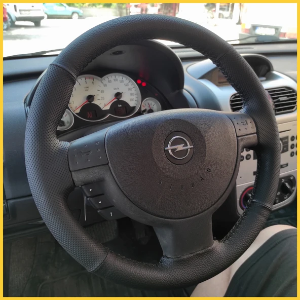 Opel Corsa C Kasa Araca Özel Direksiyon Kılıfı - Resim 2