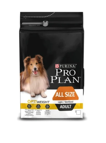 Pro Plan Light Sterilised Tavuklu Kısırlaştırılmış Orta Irk Açık Yetişkin Köpek Maması 1 KG