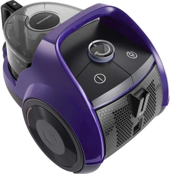 Grundig VCC 7870 Toz Torbasız Elektrikli Süpürge, 2.7 Litre Hazne, HEPA-13 Filtre, %99,98 Toz Tutma, 750 W Motor, Mor - Resim 3