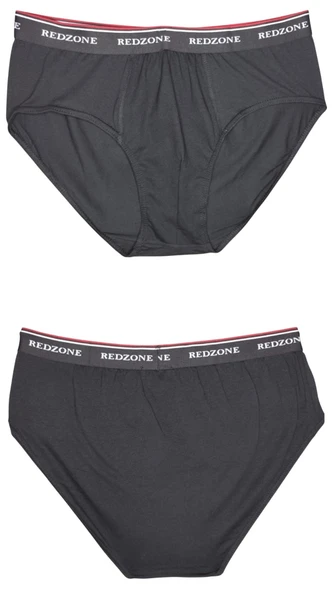 3'lü Paket Erkek Büyük Beden 105-180 Kilo Arası İçin Uygun Rahat Kalıp Redzone Likralı Slip - 4