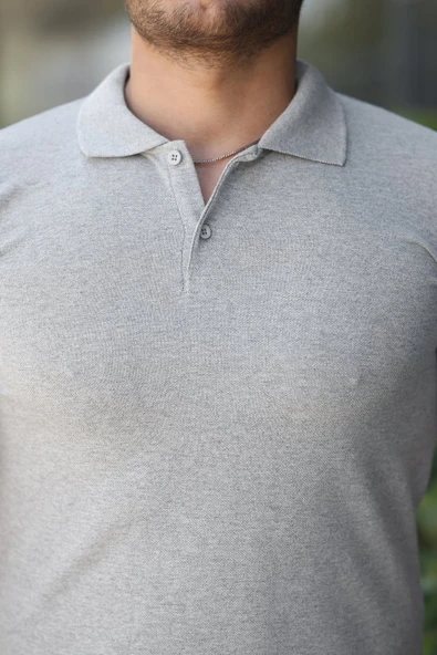 Erkek Kısa Kollu Yakalı Tişört - Resim 3