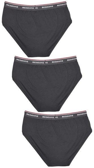 3'lü Paket Erkek Büyük Beden 105-180 Kilo Arası İçin Uygun Rahat Kalıp Redzone Likralı Slip - 10