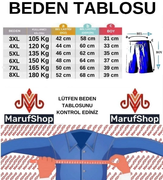 3'lü Paket Erkek Büyük Beden 105-180 Kilo Arası İçin Uygun Rahat Kalıp Redzone Likralı Slip - 12