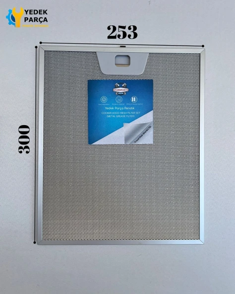 Beko: ADV5150S | 253x300 mm Aspiratör & Davlumbaz Tel Yağ Filtresi | Model: 00431222 - 50248271004 - 9189387004 | 25x30 cm - 1