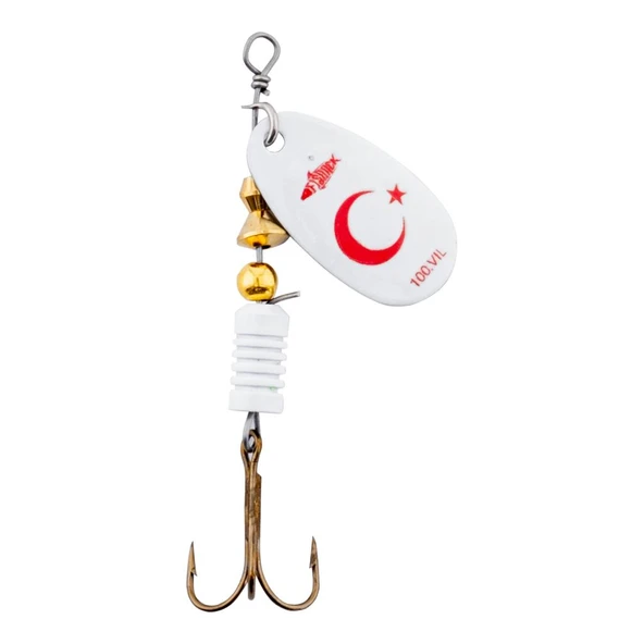 Döner Kaşık - Fishack GlideX - 100.Yıl - 5g - No:2 - Alabalık/Turna/Levrek Olta Kaşığı - Resim 2