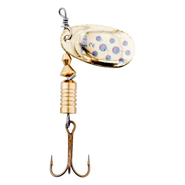 Döner Kaşık - Fishack GlideX - Golden Blue - 5g - No:2 - Alabalık/Turna/Levrek Olta Kaşığı - Resim 2