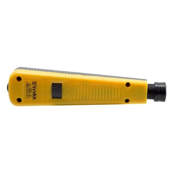 YesKit YK-110 Krone KEP-KEP Crimper Network Kablo Sonlandırma Pensesi (Punch Down Tool, 66/110 Bıçaklı)