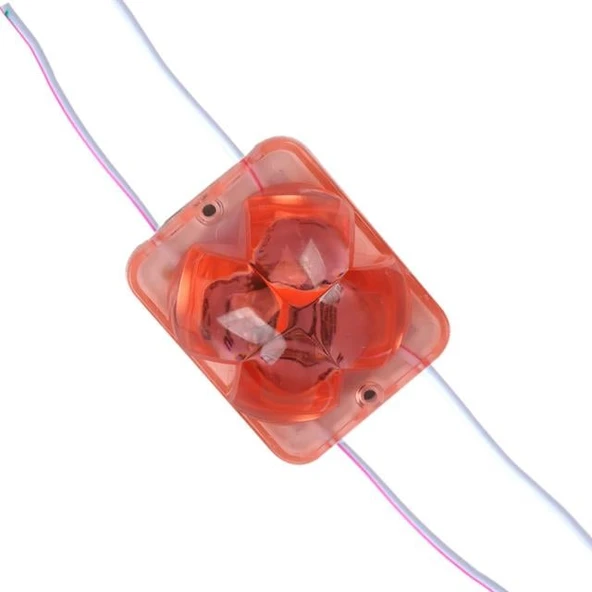 Powermaster PM-14712 12 Volt 2 Watt Kırmızı Yanıp Sönen Çakar 4333-3030 Modül Led 43x33x28mm