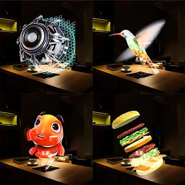 Powermaster F2 43 Cm Smart 3D Hologram Fan - 3