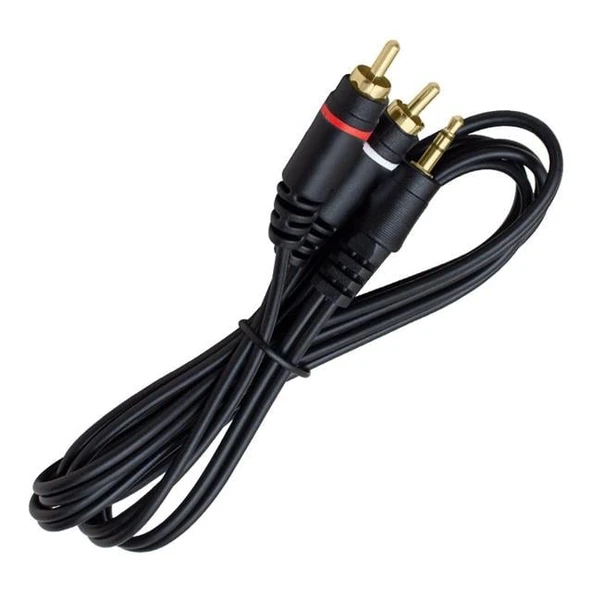 Powermaster PM-4283 2 RCA 3.5 Mm Stereo 1.5 Metre Kablo