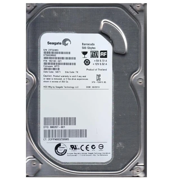 Seagate ST500DM002 ST 500 Gb Sata Harddisk Refresh