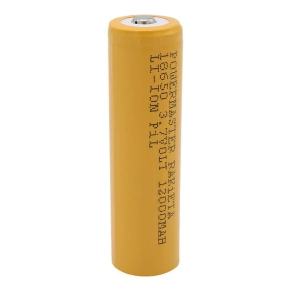 PowerMaster PM-9599 Rakieta 3.7 Volt 1200mAh 18650 Başlıklı Şarj Edilebilir Lityum Pil (Tekli) - 1