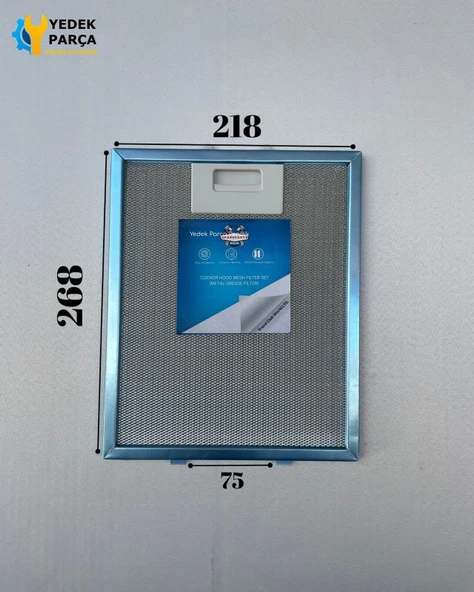 Neff: D9904N0 | 218x268 mm | Aspiratör & Davlumbaz Tel Yağ Filtresi | Model: 00449421| 21,8x26,8 cm